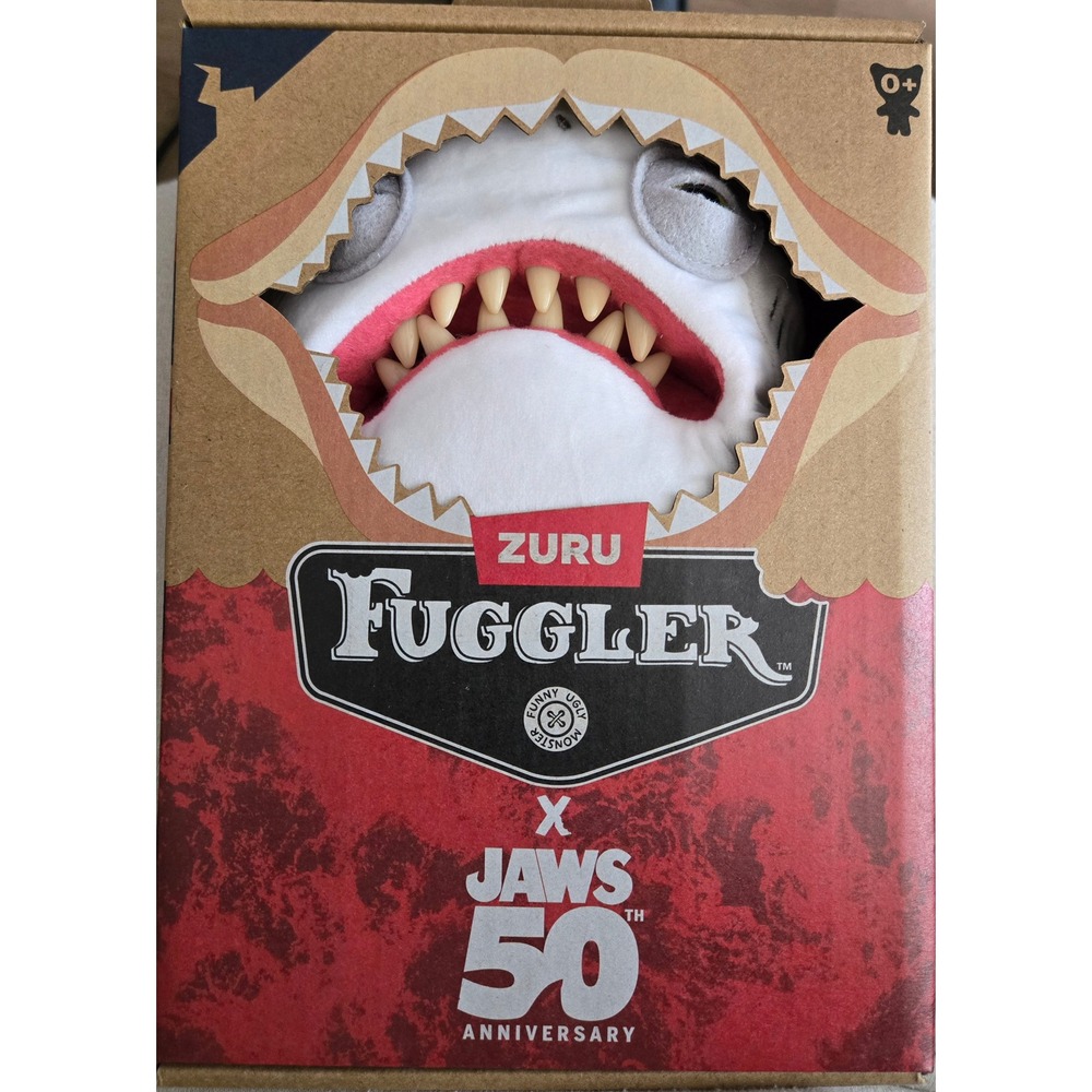 Zuru Fuggler x Jaws 50th Anniversary Shark Plush Limited Edition Monster Grey